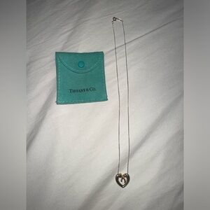 Tiffany & Co. Silver 925 and Gold 750 Heart Necklace